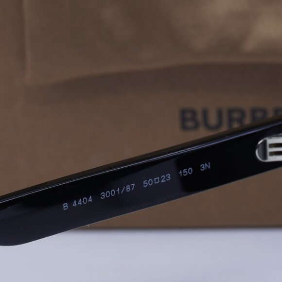 Burberry BE4404 300187 Round Sunglasses - Black/Dark Grey - Picture 8 of 11